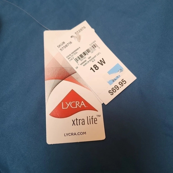 Lands' End Tummy Control Swim Skirt Classic Cobalt - Picture 4 of 4